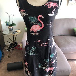 Vintage flamingo summer dress